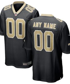New Orleans Saints Nike Custom Game Jersey - Black