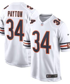 Walter Payton Chicago Bears Nike Retired Player Away Game Jersey - White/Navy/Orange