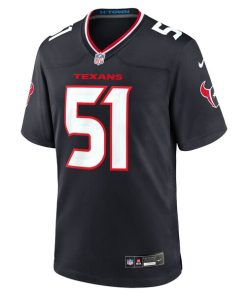 Alternative view of Will Anderson Jr. Houston Texans Nike Game Jersey - Navy