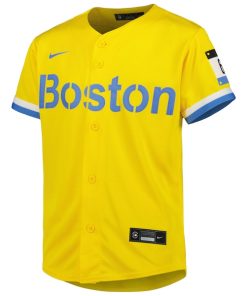 Alternative view of David Ortiz Boston Red Sox Nike Youth City Connect Replica Player Jersey - Gold