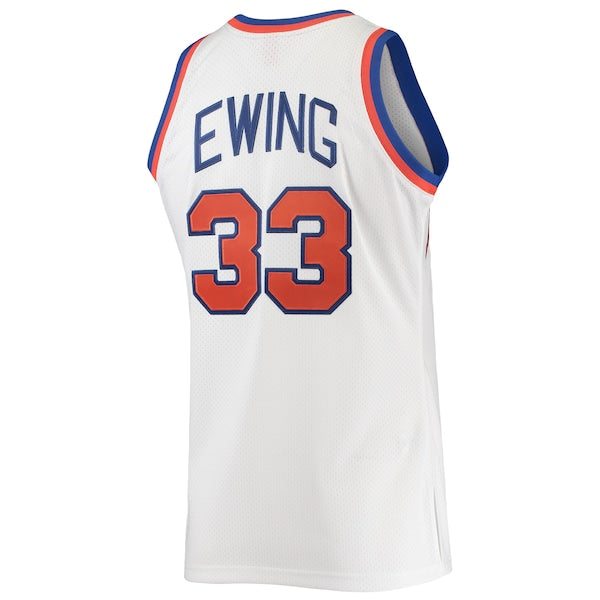 Patrick Ewing New York Knicks 1985/86 Hardwood Classics Authentic Jersey - White - Image 3