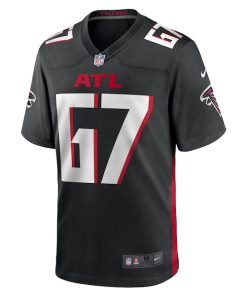 Alternative view of Drew Dalman Atlanta Falcons Nike Game Jersey - Black