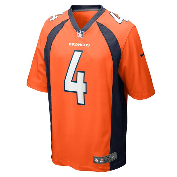 Jarrett Stidham Denver Broncos Nike Game Player Jersey - Orange - Image 2