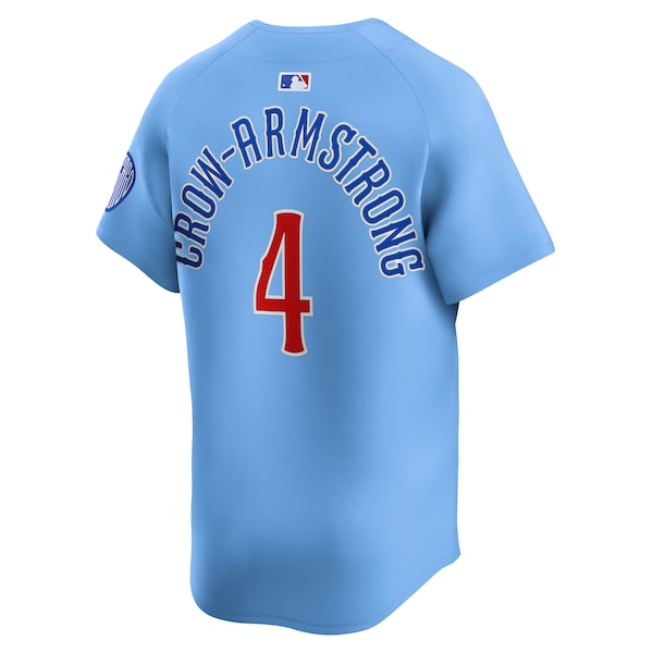 Pete Crow-Armstrong Chicago Cubs Nike Alternate Limited Player Jersey - Light Blue - Image 3