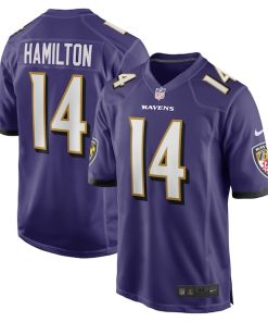 Kyle Hamilton Baltimore Ravens Nike Player Game Jersey - Purple