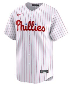 Alternative view of Zack Wheeler Philadelphia Phillies Nike Home Limited Player Jersey - White