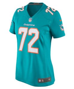 Alternative view of Terron Armstead Miami Dolphins Nike Women's Game Jersey - Aqua