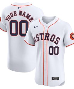 Houston Astros Nike Home Elite Custom Jersey - White