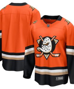 Alternative view of Anaheim Ducks  Home Breakaway Jersey - Orange/Black/White