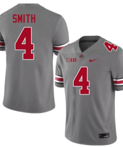 Jeremiah Smith Ohio State Buckeyes #4 Limited Jersey - Gray