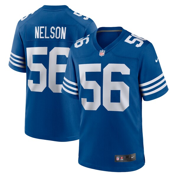 Men's Nike Quenton Nelson Royal Indianapolis Colts Alternate Game Jersey/White - Image 2