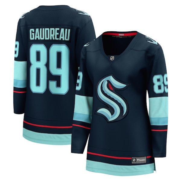 Frederick Gaudreau Seattle Kraken Women's Home Breakaway Jersey - Deep Sea Blue