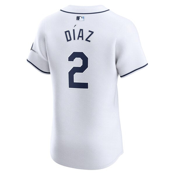 Yandy Diaz Tampa Bay Rays Nike Home Elite Player Jersey - White - Image 3