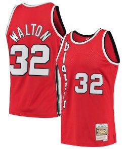 Bill Walton Portland Trail Blazers 1976/77 Hardwood Classics Swingman Jersey - Red