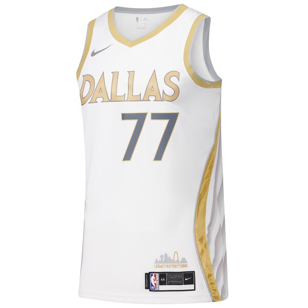 Dallas Mavericks Nike Swingman Player Jersey - City Edition - White - Image 2