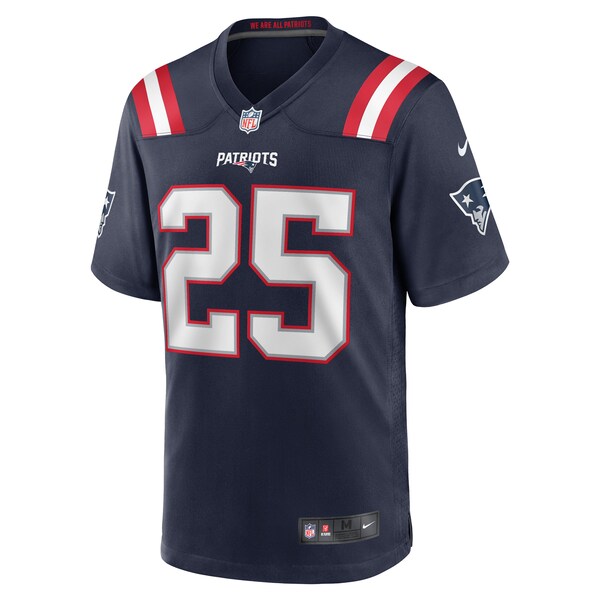 Marcus Jones New England Patriots Nike Game Player Jersey - Navy - Image 2