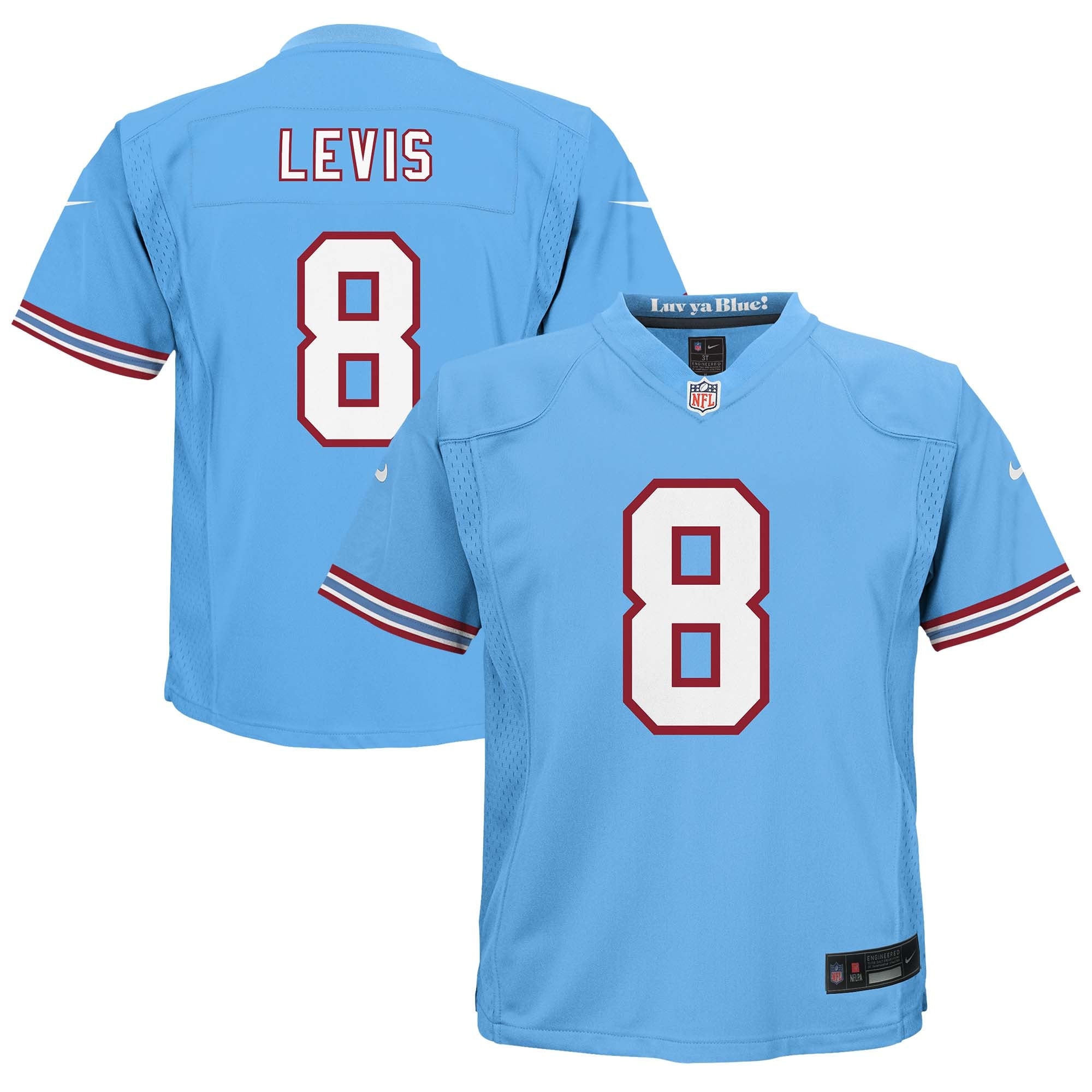 Will Levis Tennessee Titans Nike Toddler Game Jersey - Navy/Light Blue - Image 5