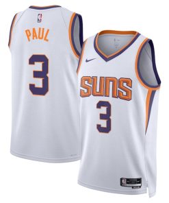 Alternative view of Chris Paul Phoenix Suns Nike Unisex Swingman Jersey - Association Edition - White/Purple