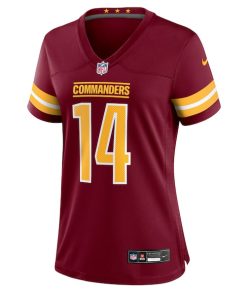 Alternative view of Josh Johnson Washington Commanders Nike Women's Team Game Jersey -  Burgundy