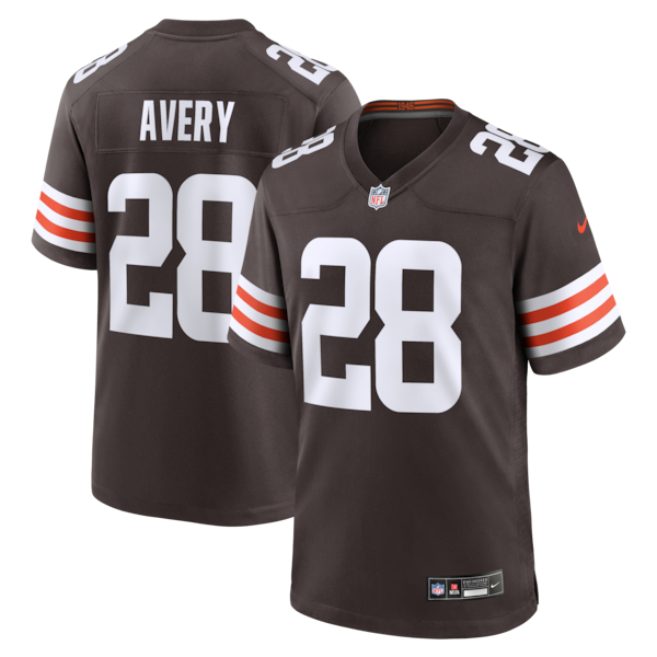 Tre Avery Cleveland Browns Nike Team Game Jersey - Brown
