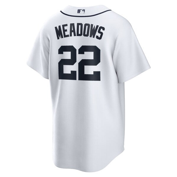 Parker Meadows Detroit Tigers Nike Home Replica Jersey - White - Image 3