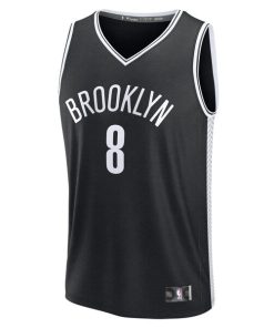 Alternative view of Egor D?min Brooklyn Nets  Youth Fast Break Replica Jersey - Black - Icon Edition