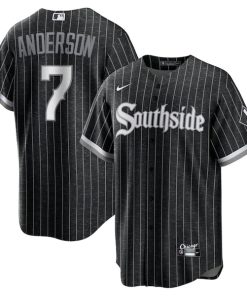 Tim Anderson Chicago White Sox Nike City Connect Replica Player Jersey - Black
