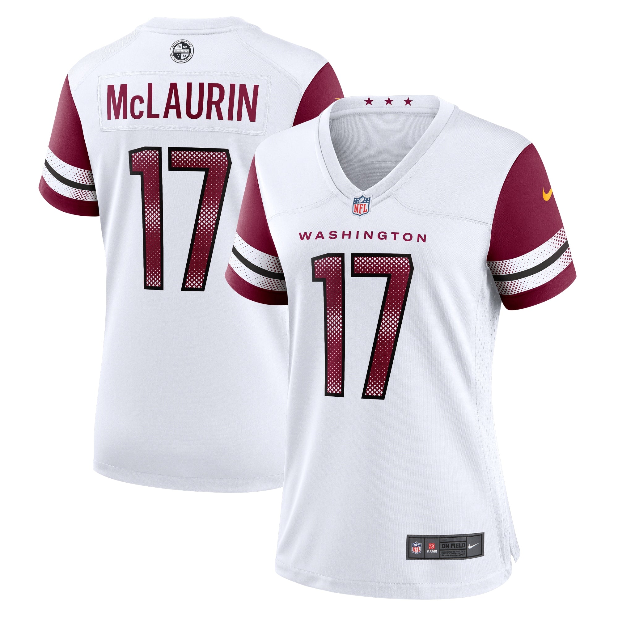 Terry McLaurin Washington Commanders Nike Women's Alternate Game Player Jersey - Black/Burgundy/White - Image 6