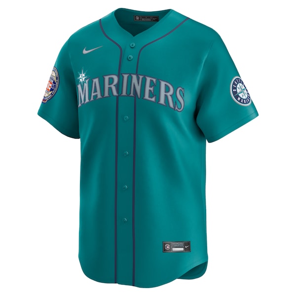 Ichiro Suzuki Seattle Mariners Nike 2025 National Baseball Hall of Fame Nike Alternate Limited Player Jersey - Aqua/White - Image 3