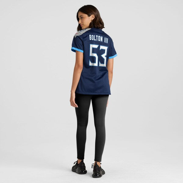 Curtis Bolton III Tennessee Titans Nike Women's Team Game Jersey - Navy - Image 5