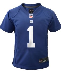 Alternative view of Malik Nabers New York Giants Nike Preschool Team Player Game Jersey - Royal
