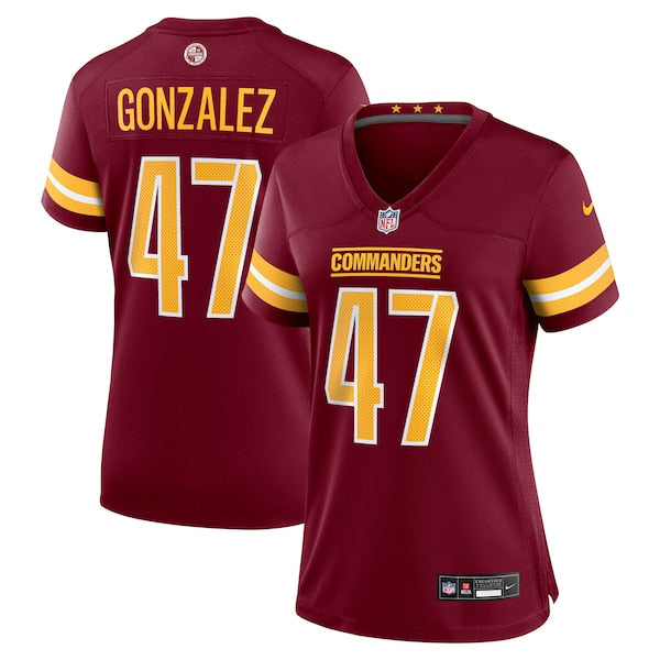 Zane Gonzalez Washington Commanders Nike Women's Game Jersey - Burgundy