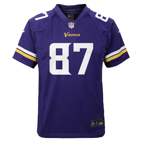T.J. Hockenson Minnesota Vikings Nike Youth Game Jersey - Purple - Image 2