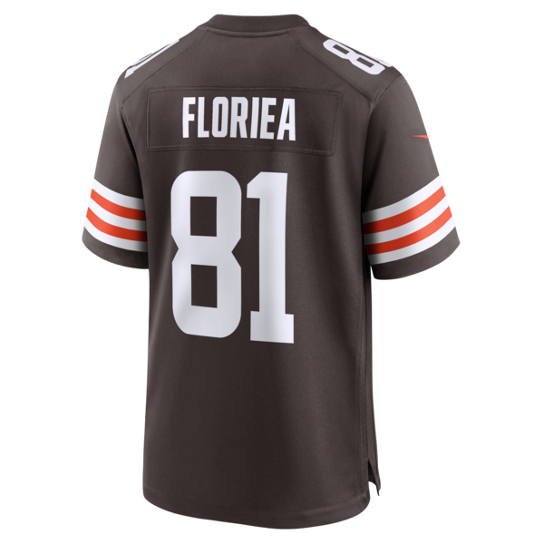 Luke Floriea Cleveland Browns Nike Team Game Jersey - Brown - Image 3
