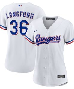 Wyatt Langford Texas Rangers Nike Women's Home Replica Jersey - White