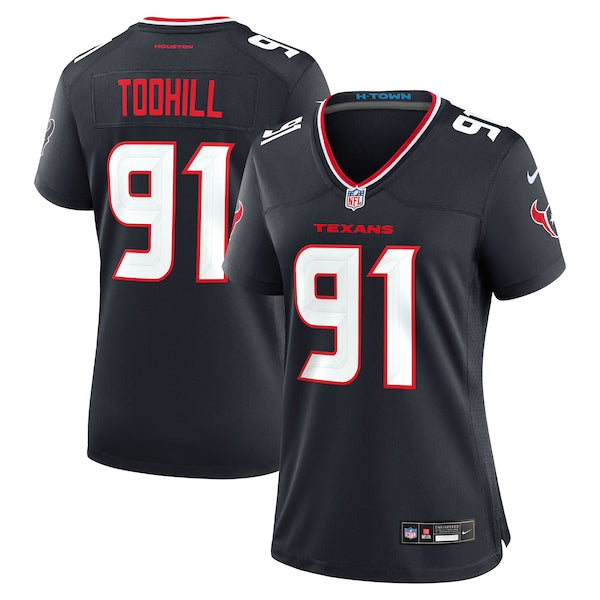 Casey Toohill Houston Texans Nike Women's Team Game Jersey - Navy