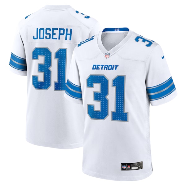 Kerby Joseph Detroit Lions Nike Game Jersey - White/Blue