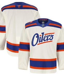 Edmonton Oilers  Alternate Authentic Pro Jersey - Light Beige/Royal