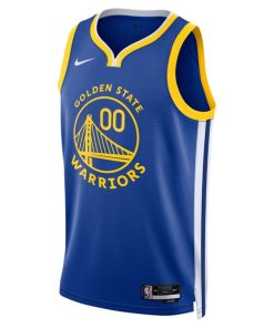 Alternative view of Golden State Warriors Nike Unisex Swingman Custom Jersey Royal - Icon Edition