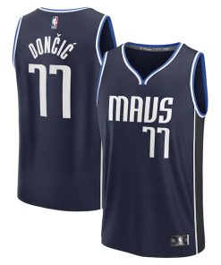 Luka Don?i? Dallas Mavericks  Men's Fast Break Player Jersey - Statement Edition - Navy