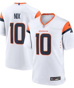 Bo Nix Denver Broncos Nike Game Jersey -  White