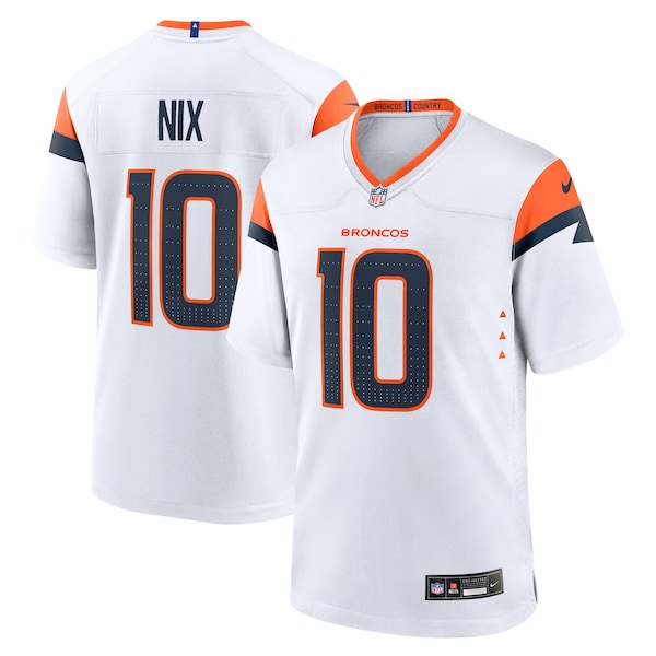 Bo Nix Denver Broncos Nike Youth Game Jersey - White