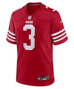 Alternative view of Brian Robinson Jr. San Francisco 49ers Nike Team Game Jersey -  Scarlet