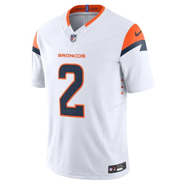 Patrick Surtain II Denver Broncos Nike Vapor F.U.S.E. Limited Jersey - White - Image 2