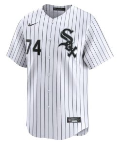 Alternative view of Eloy Jimenez Chicago White Sox Nike Home Limited Player Jersey - White
