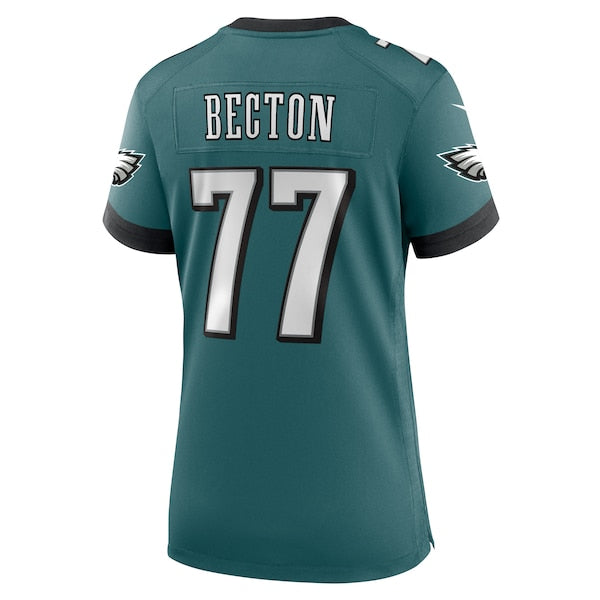 Mekhi Becton Philadelphia Eagles Nike Women's Team Game Jersey - Midnight Green - Image 3