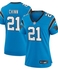 Alternative view of Jeremy Chinn Carolina Panthers Nike Women's Player Jersey - Blue/White
