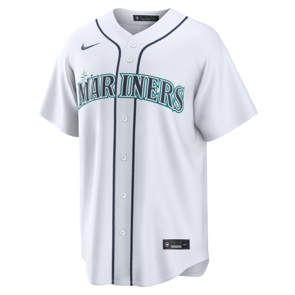Josh Naylor Seattle Mariners Nike Home Replica Jersey - White - Image 2
