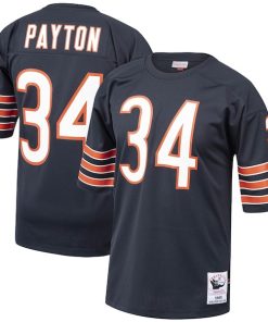 Walter Payton Chicago Bears 1985 Authentic Throwback Retired Player Jersey - Navy/White