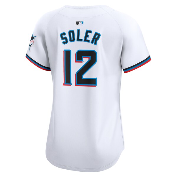 Jorge Soler Miami Marlins Nike Women's Home Limited Player Jersey - White - Image 3
